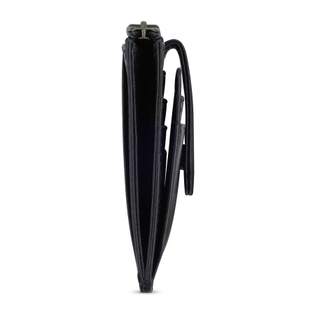 Mini portofel pentru carduri, piele naturala, bugatti seria Remo, 49239607, Negru [2]