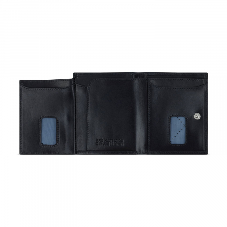 Mini portofel pentru carduri, piele naturala, bugatti seria Secure Slim, 491480R01, Negru [1]