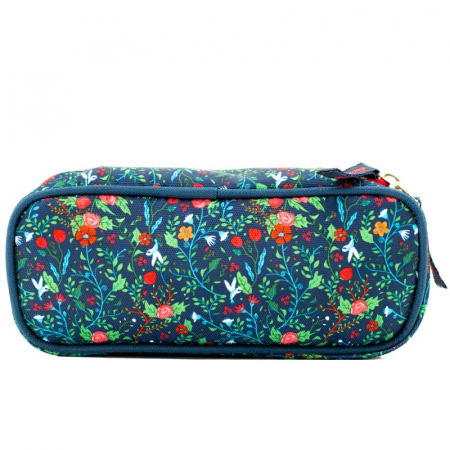 Penar scolar, Lamonza, model Bloom, Albastru/ Multicolor [2]