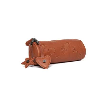 Accesorii - Penar, The Chesterfield Brand, din piele naturala, Lilybell, Maro coniac