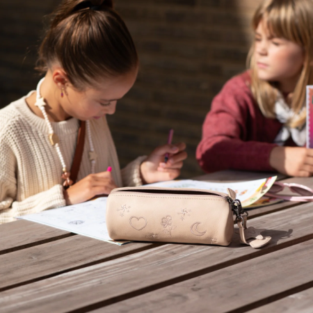 Accesorii - Penar, The Chesterfield Brand, din piele naturala, Lilybell, Bej deschis