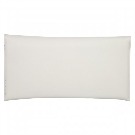 Plic de ocazie alb/ivory din piele naturala box [2]