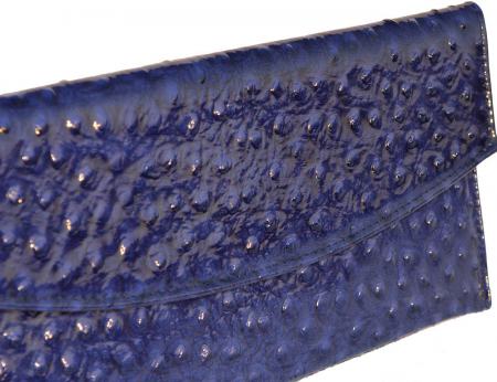 Plic de ocazie albastru imperial piele strut [1]
