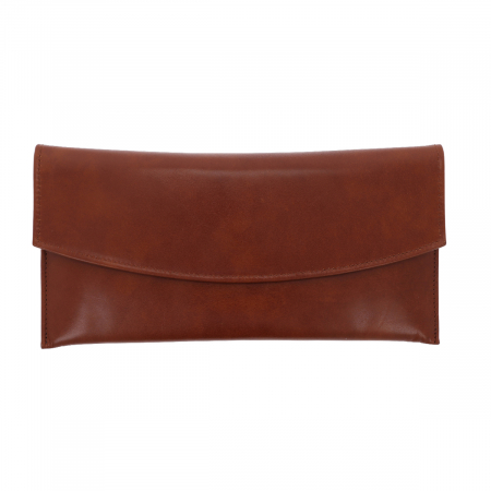 Plic de ocazie maro coniac din piele naturala fina [1]