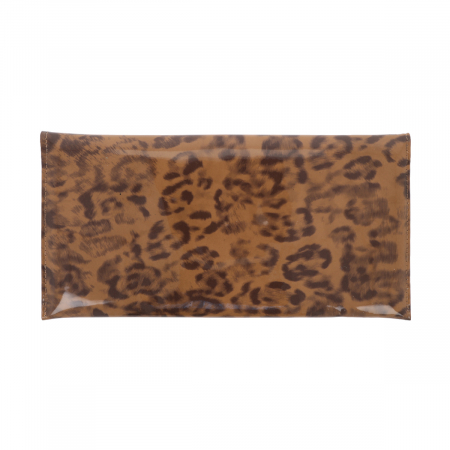 Plic de ocazie maro leopard din piele lacuita [2]