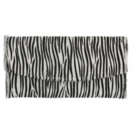 Plic de ocazie model zebra din piele naturala cu par [1]
