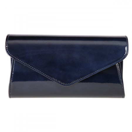 Plic elegant bleumarin inchis din piele saffiano lac, model 08 [1]