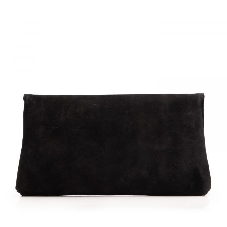 Plic elegant din piele intoarsa, model 114, Negru [3]