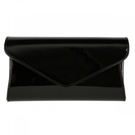 Plic elegant din piele lacuita neagra, model 08 [2]