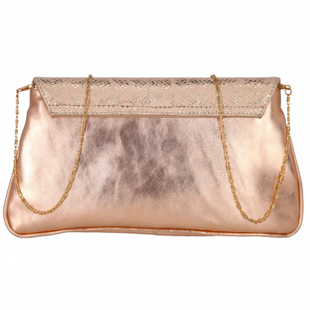 Plic elegant din piele naturala aurie model 144 [8]
