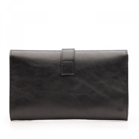 Poseta plic elegant/casual din piele naturala, Hera, Negru [3]