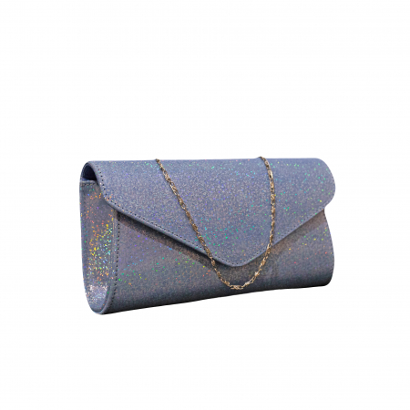 Plicuri elegante - Plic elegant din piele naturala, model 08, Albastru cameleon