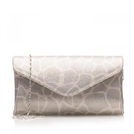 Plic elegant din piele naturala, model 08, Argintiu perlat Safari [1]