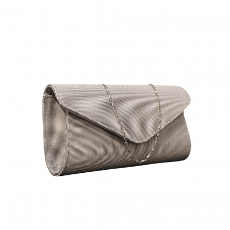 Plicuri elegante - Plic elegant din piele naturala, model 08, Gri deschis texturat