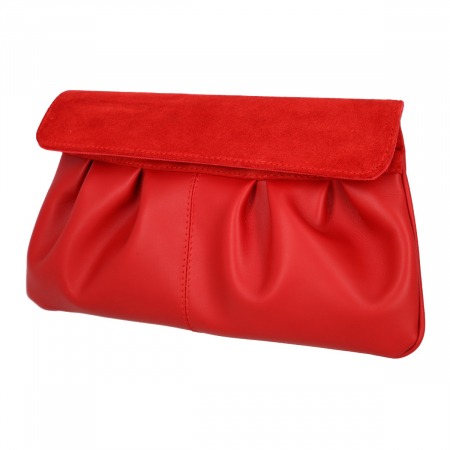 Plic elegant din piele naturala rosie, model 144 [5]