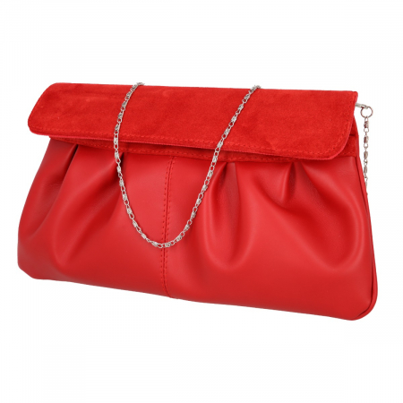 Plic elegant din piele naturala rosie, model 144 [7]