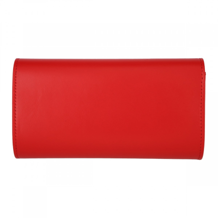 Plic elegant din piele naturala rosu clasic, model 08 [2]