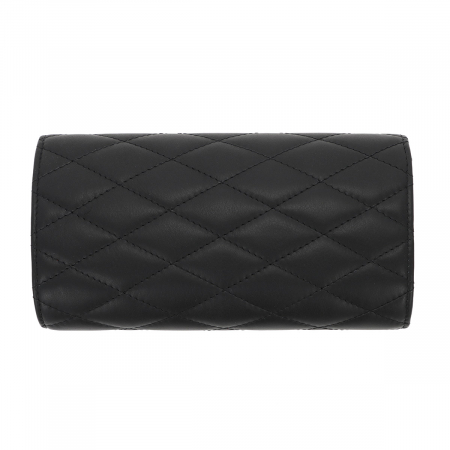 Plic elegant negru din piele naturala tip matlasat, model 08 [2]