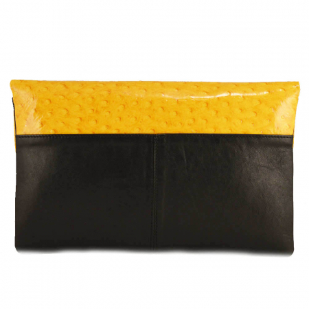 Plic elegant negru/galben din piele naturala [1]