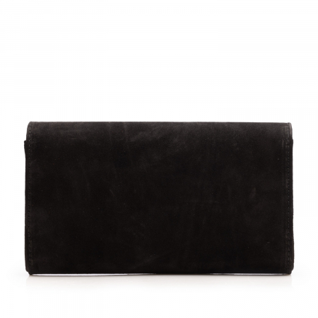 Plic elegant din piele intoarsa, model 07, Negru [2]