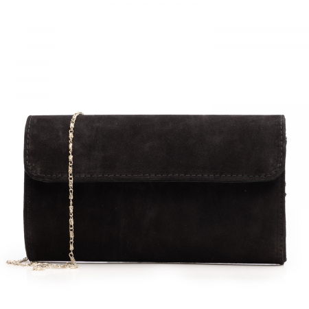 Plic elegant din piele intoarsa, model 07, Negru [1]