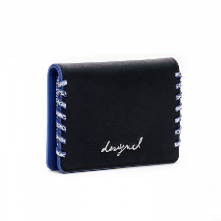 Port carduri - Port card, de dama, Desigual, seria Capsule Tiny Zip Greta, Negru