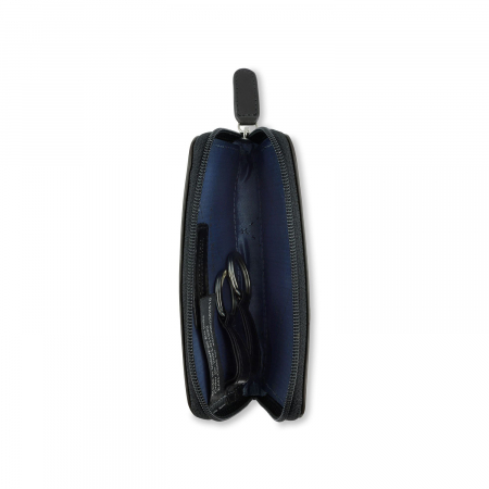 Port chei din piele naturala, bugatti, Nobile 49125101, Negru [2]