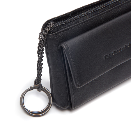 Port chei din piele naturala, The Chesterfield Brand, Torano, Negru [3]