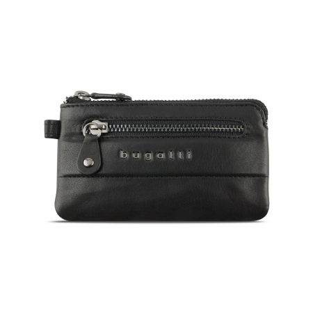 Port chei elegant, din piele naturala, Bugatti, Nome 49160601, Negru [1]