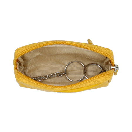 Port chei, Picard, din piele naturala, seria Bingo, Galben [1]