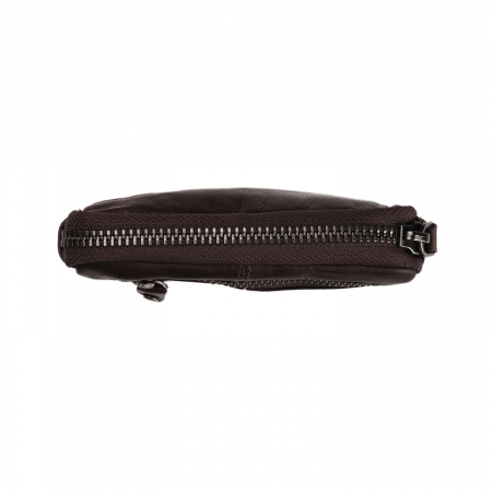 Port chei The Chesterfield Brand, cu protectie anti scanare RFID, din piele moale, Corey, Maro inchis [2]