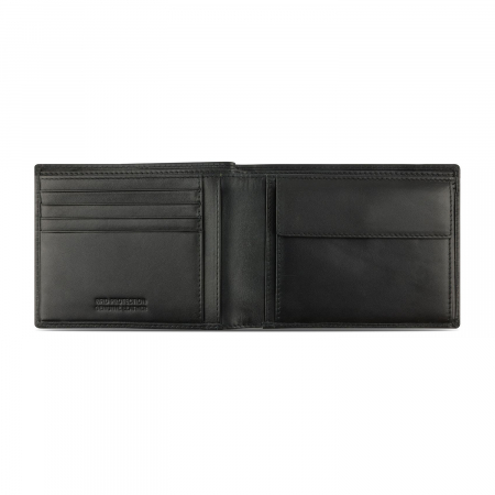 Portofel barbati din piele naturala, bugatti, seria Super Slim, cu protectie RFID, Negru [2]
