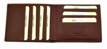 Portofel barbati, Gianni Conti, din piele naturala cu protectie anti scanare RFID, seria 587116, Maro inchis [1]