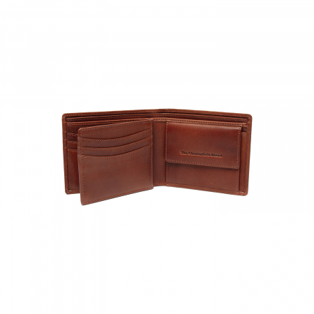 Portofel barbati din piele naturala, The Chesterfield Brand, cu protectie anti scanare RFID, Positano, Maro coniac [2]