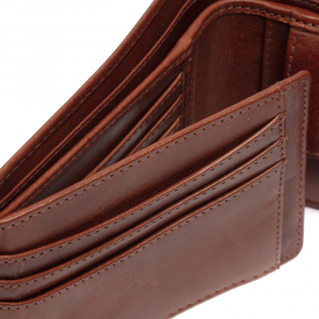 Portofel barbati din piele naturala, The Chesterfield Brand, cu protectie anti scanare RFID, Umbria, Maro coniac [4]