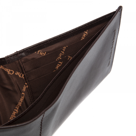 Portofel barbati din piele naturala, The Chesterfield Brand, Dakota, cu protectie anti scanare RFID, Maro inchis [3]