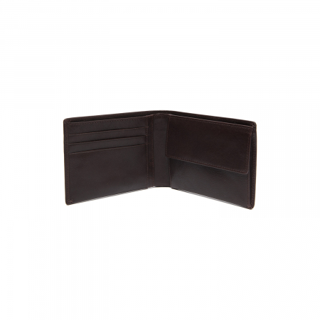Portofel barbati din piele naturala, The Chesterfield Brand, Dakota, cu protectie anti scanare RFID, Maro inchis [2]