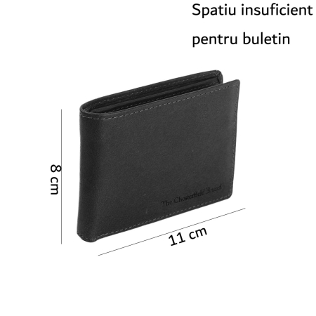 Portofel barbati din piele naturala, The Chesterfield Brand, Enzo, cu protectie anti scanare RFID, Negru [1]