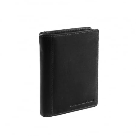 Portofel barbati din piele naturala, The Chesterfield Brand, Ethel, cu protectie anti scanare RFID, Negru
