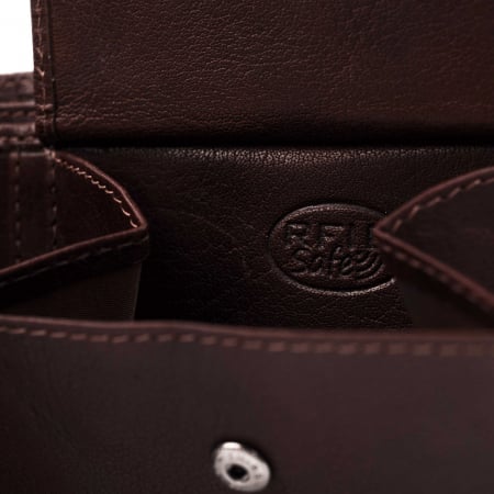 Portofel barbati din piele naturala, The Chesterfield Brand, Harlem, cu protectie anti scanare RFID, Maro inchis [2]