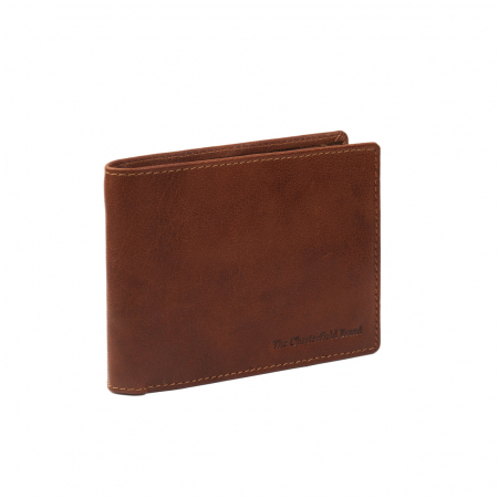 Portofel barbati din piele naturala, The Chesterfield Brand, Harlem, cu protectie anti scanare RFID, Maro coniac [1]
