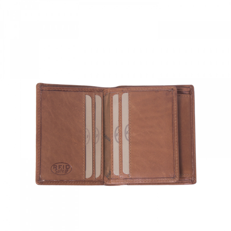 Portofel barbati din piele naturala, The Chesterfield Brand, Hereford, cu protectie anti scanare RFID, Maro coniac [2]