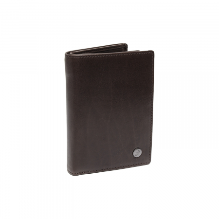 Portofele - Portofel barbati, The Chesterfield Brand, cu protectie anti scanare RFID, din piele naturala, Manerba, Maro inchis