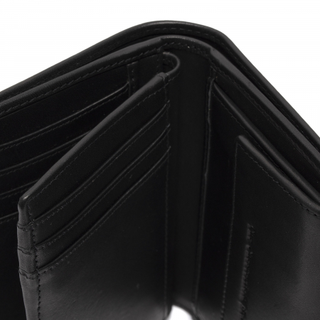 Portofel barbati, The Chesterfield Brand, cu protectie anti scanare RFID, din piele naturala, Manerba, Negru [2]