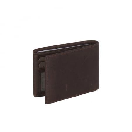 Portofel barbati din piele naturala, The Chesterfield Brand, Marvin, cu protectie anti scanare RFID, Maro inchis [2]