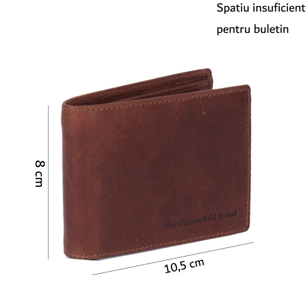 Portofel barbati din piele naturala, The Chesterfield Brand, Marvin, cu protectie anti scanare RFID, Maro coniac [1]