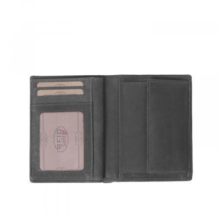 Portofel barbati din piele naturala, The Chesterfield Brand, Siem, cu protectie anti scanare RFID, Negru [2]