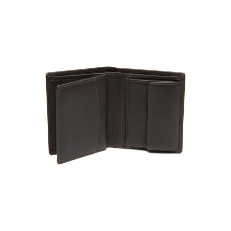 Portofel barbati din piele naturala, The Chesterfield Brand, Vincent, cu protectie anti scanare RFID, Maro inchis [1]