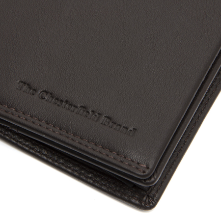 Portofel barbati din piele naturala, The Chesterfield Brand, Vincent, cu protectie anti scanare RFID, Maro inchis [2]