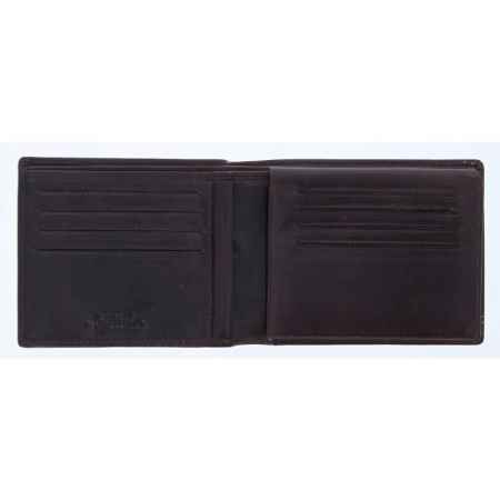 Portofel barbati, Gianni Conti, din piele naturala seria 707142, Maro inchis [2]